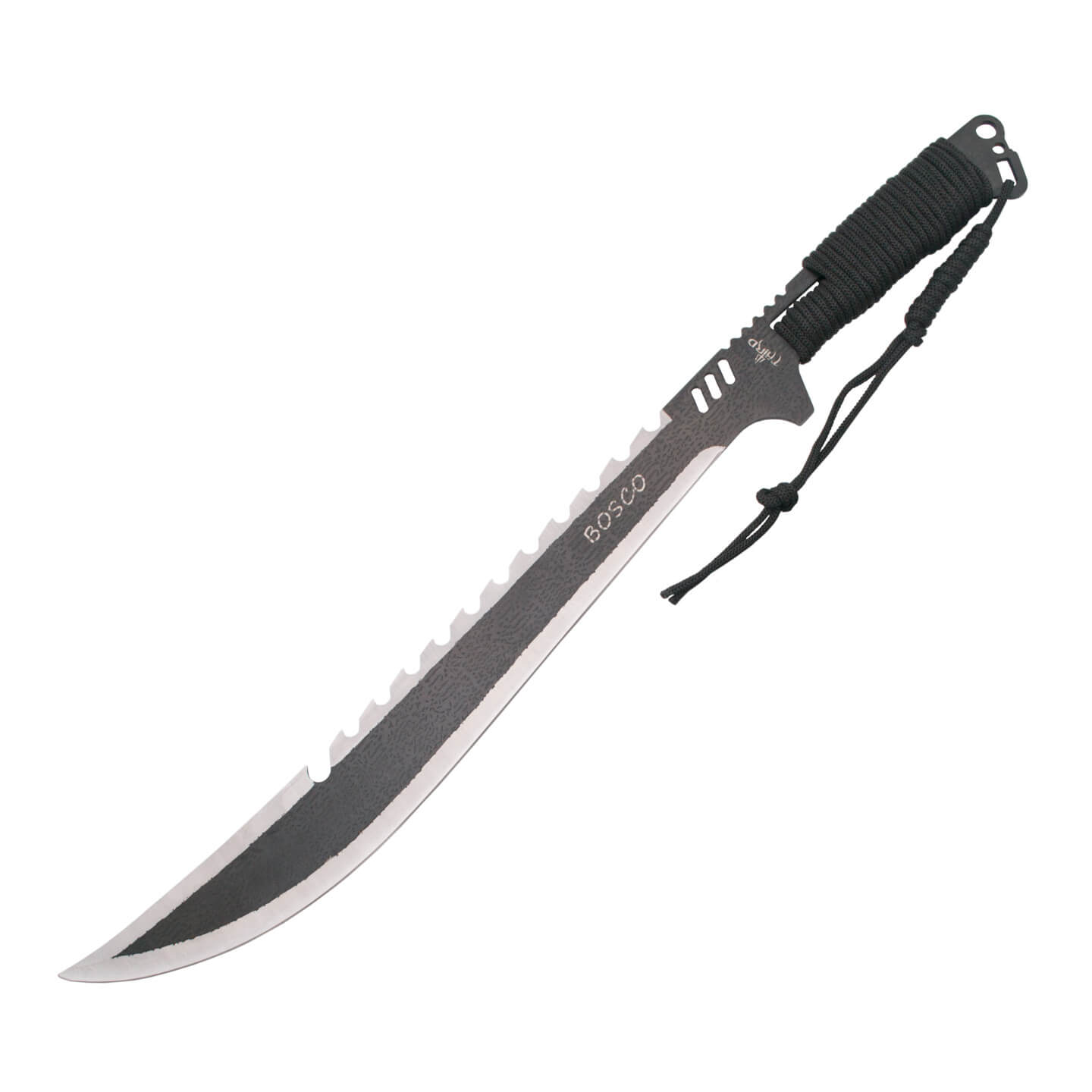 Machete cortacañas con hoja de 48.5 cm de color negro y mango enc...
