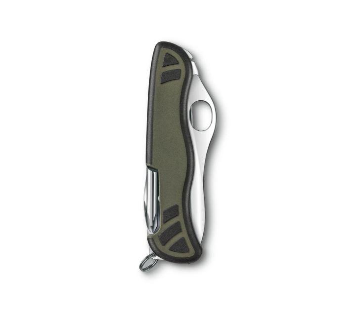 Coltello Victorinox Swiss Soldier 08 verde e nero con 10 usi