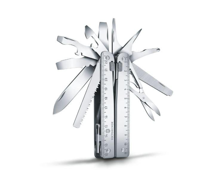 Alicate multiusos Victorinox Swiss Tool X con funda de cuero negro