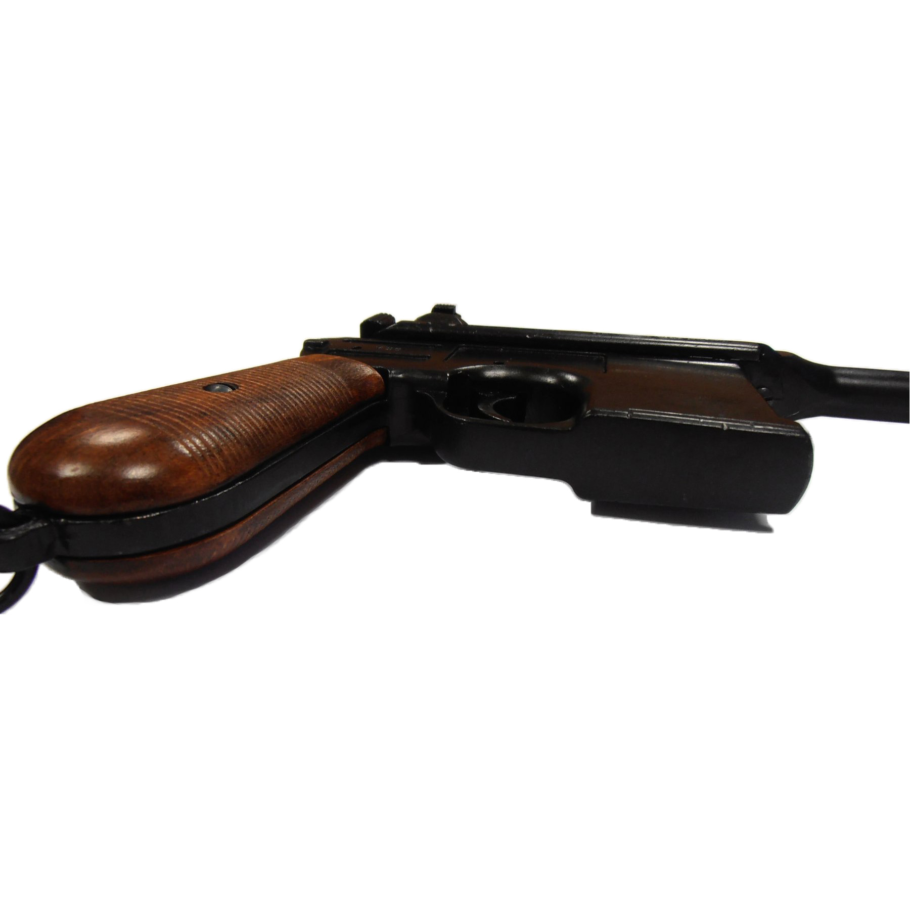 Pistola C96, Alemanha 1896 feita de metal com cabos de madeira