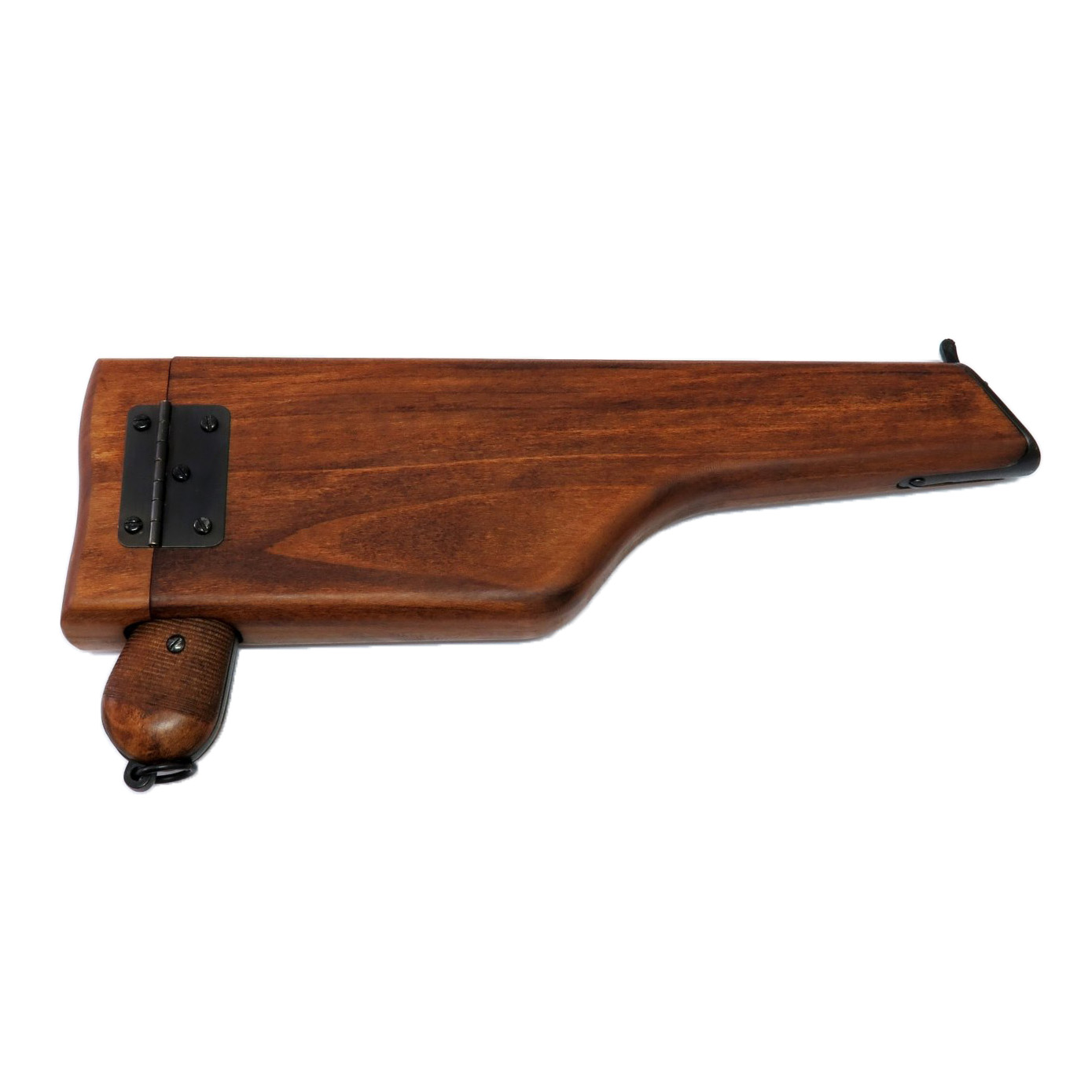 Pistola C96, Alemanha 1896 fabricada em metal com cabos de madeira e estojo