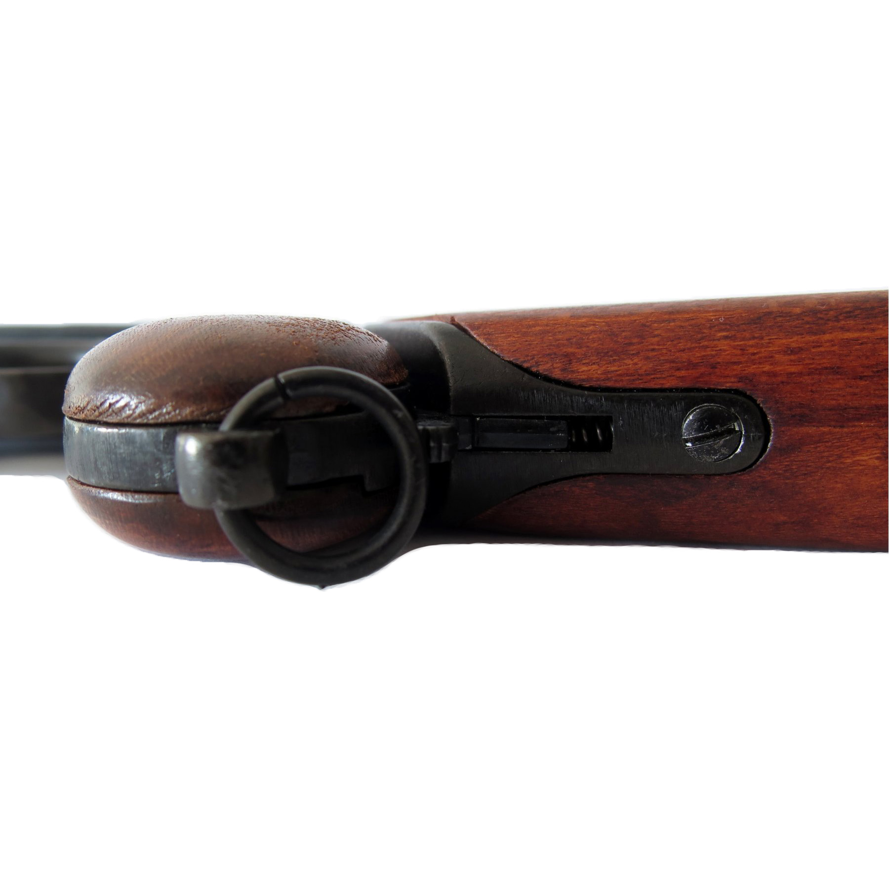 Pistola C96, Alemanha 1896 fabricada em metal com cabos de madeira e estojo