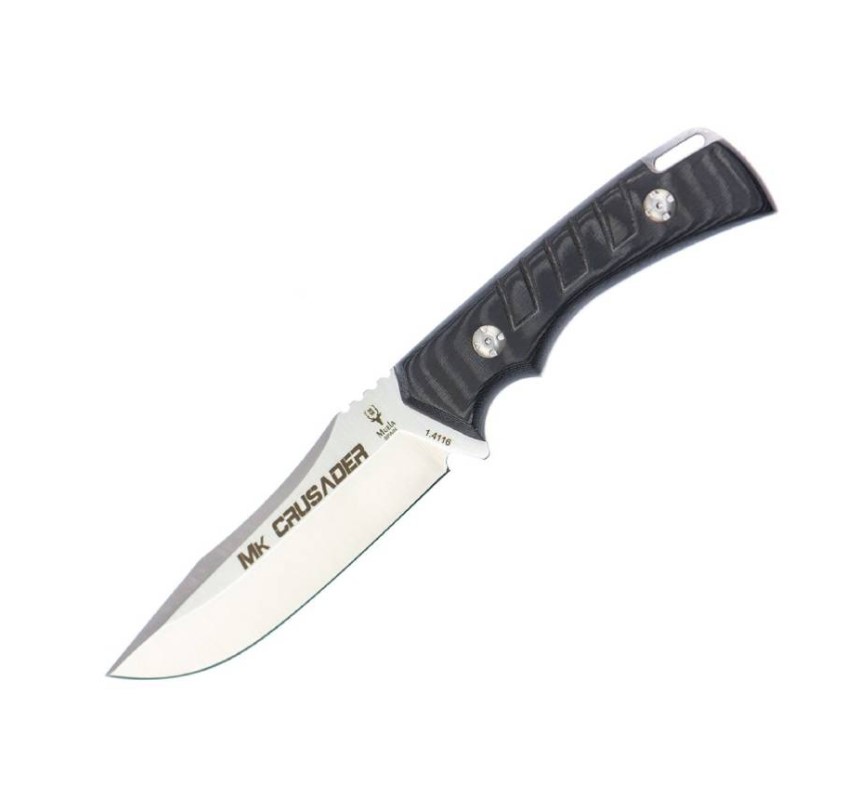 Muela Crusader cuchillo táctico y bushcraft con mango de micarta ...