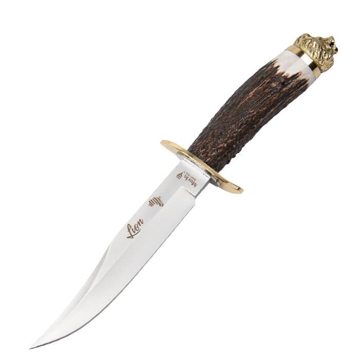 Cuchillo de colección Muela Lion-16BF con puño asta de ciervo, de...