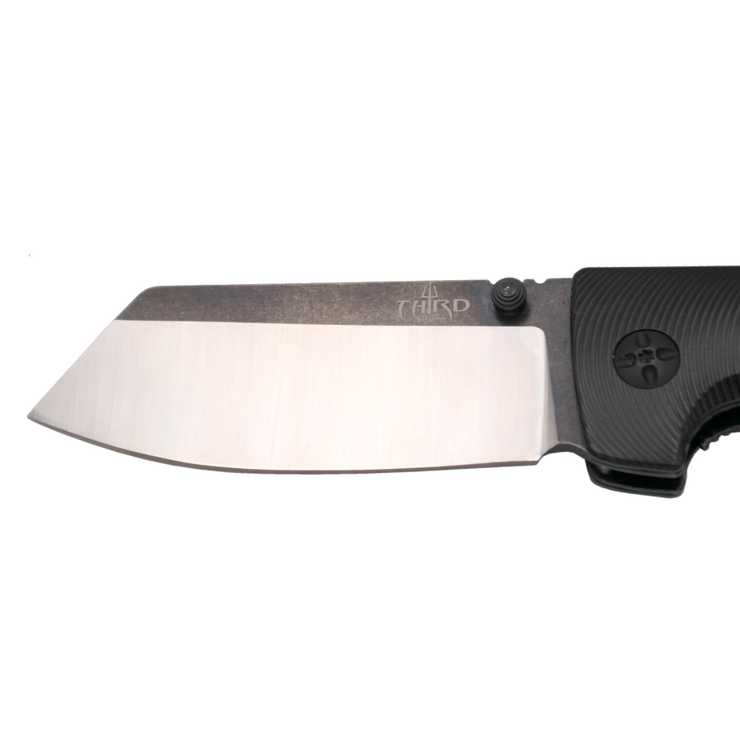 Couteau de poche tactique avec manche en G10 marron et noir K1922TN