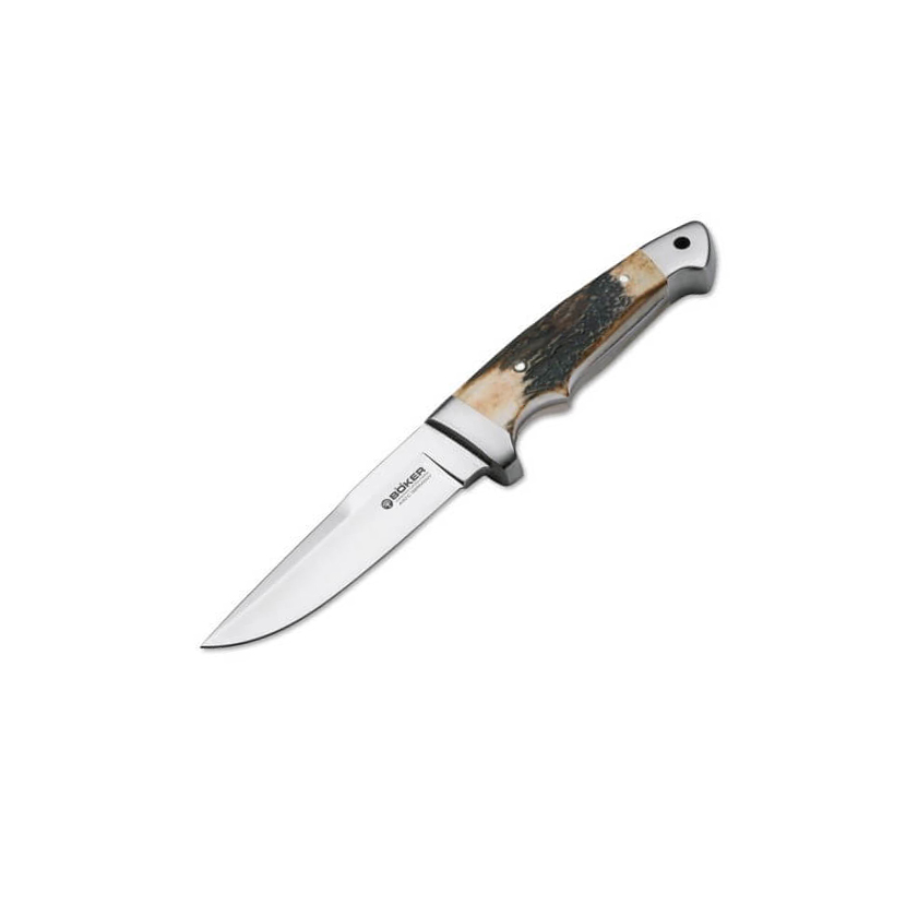 Boker Vollintegral 2.0 Stag hunting knife with 440C steel blade