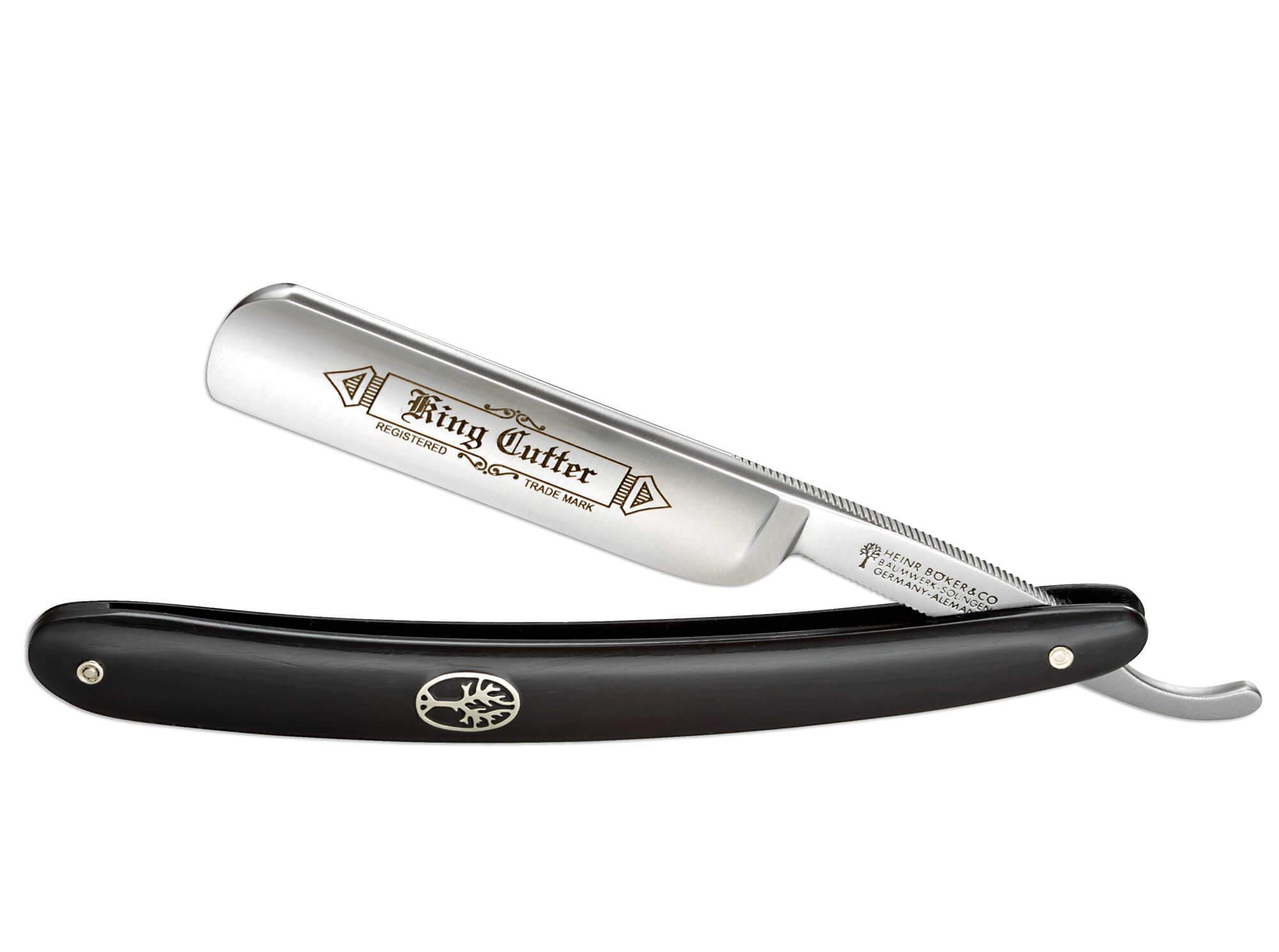 Navaja de afeitar Böker Manufaktur Solingen King Cutter Black