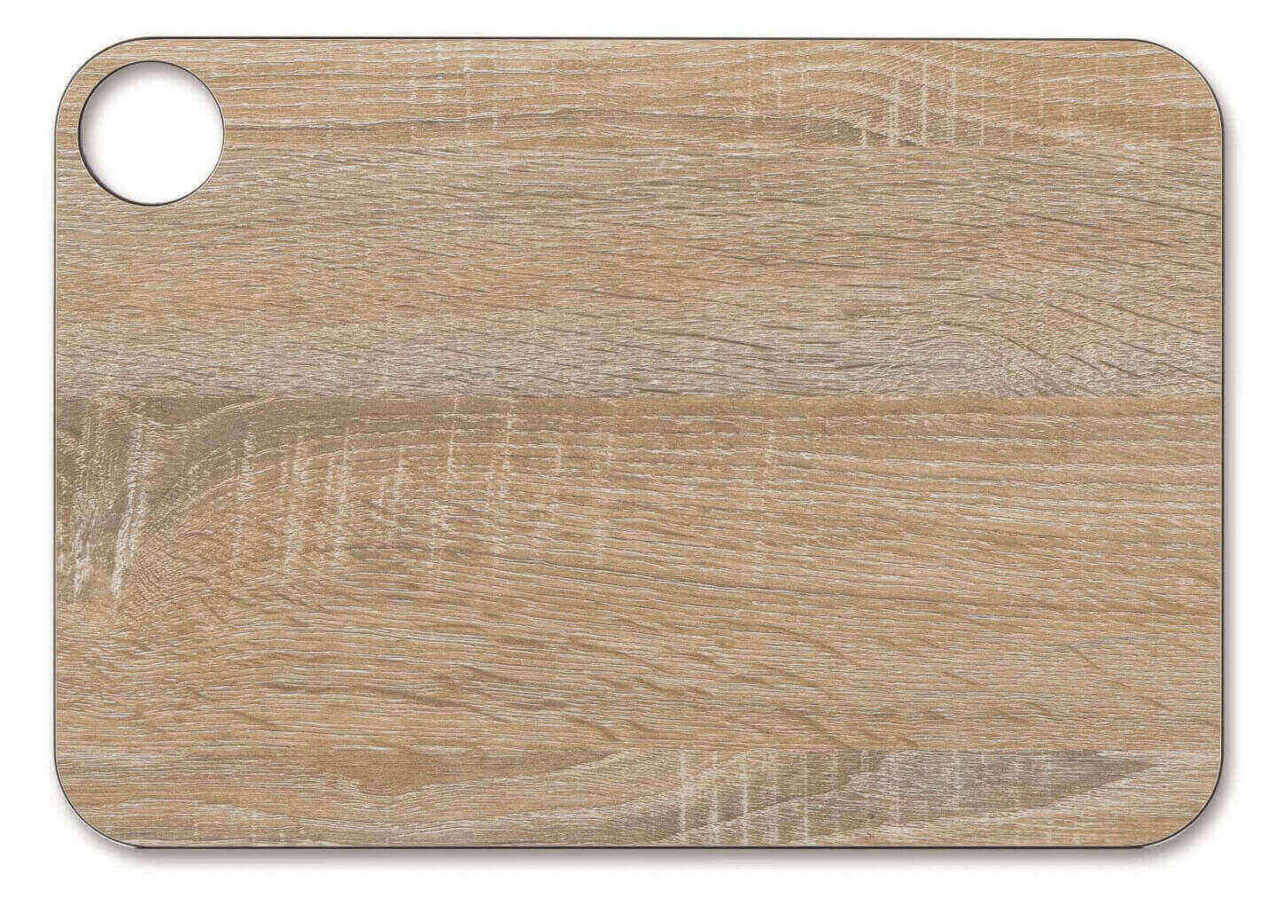 Planche à découper en résine et fibre de cellulose couleur bois avec cintre Arcos 33x23 cm