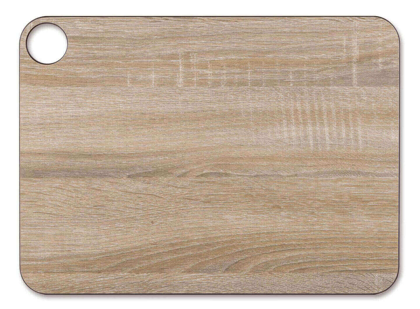 Planche à découper en résine et fibre de cellulose couleur bois avec cintre Arcos 37,7x27,7 cm