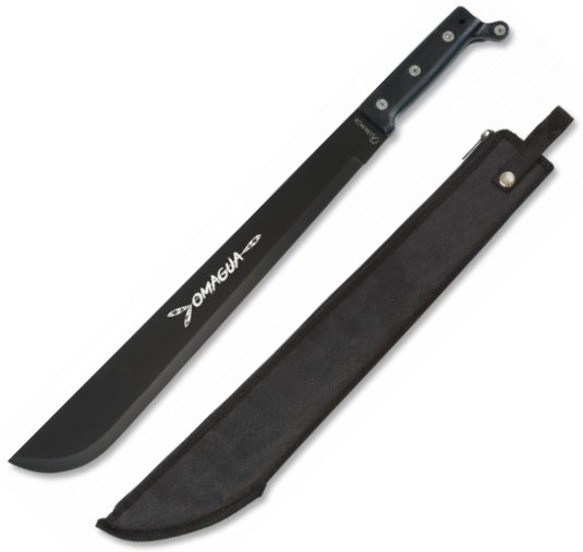 Machete cortacañas Omagua con hoja negra de 41.5 cm y mango de AB...
