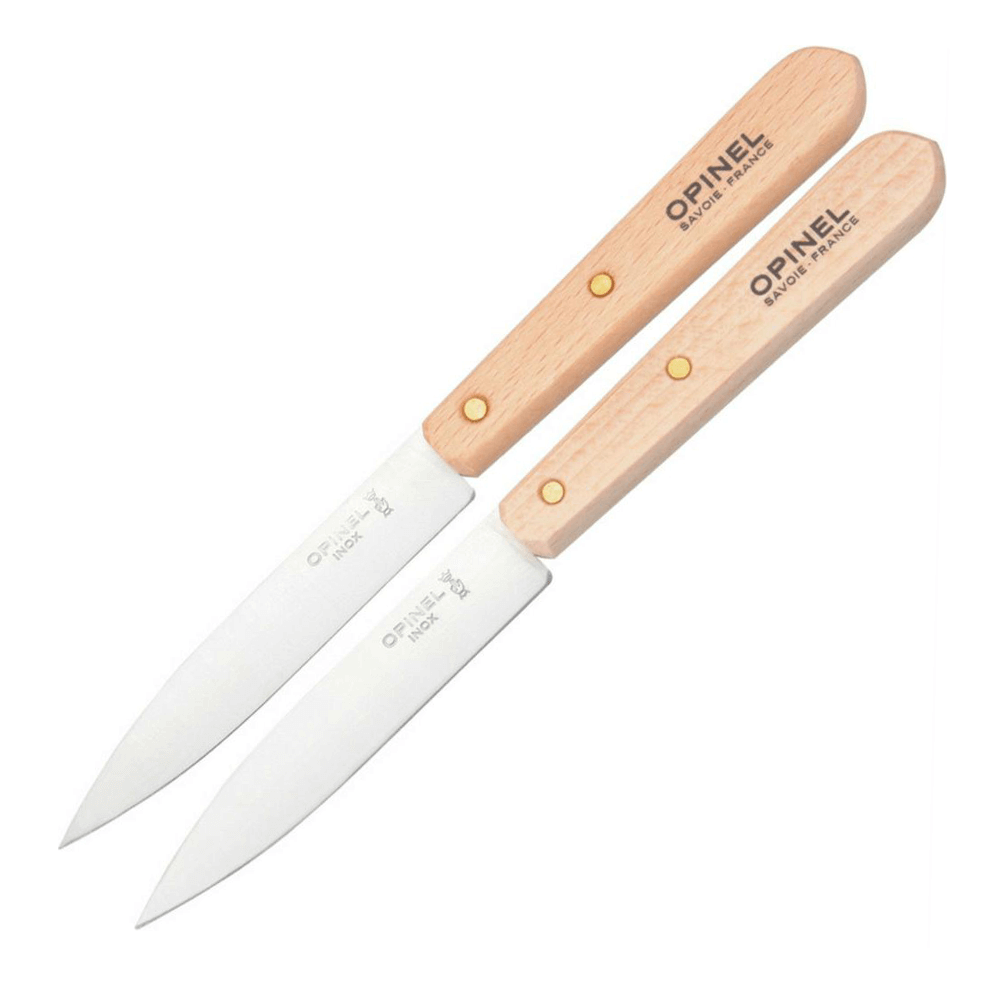 Caja 2 cuchillos patateros N112 Carbono con hoja de 10 cm.