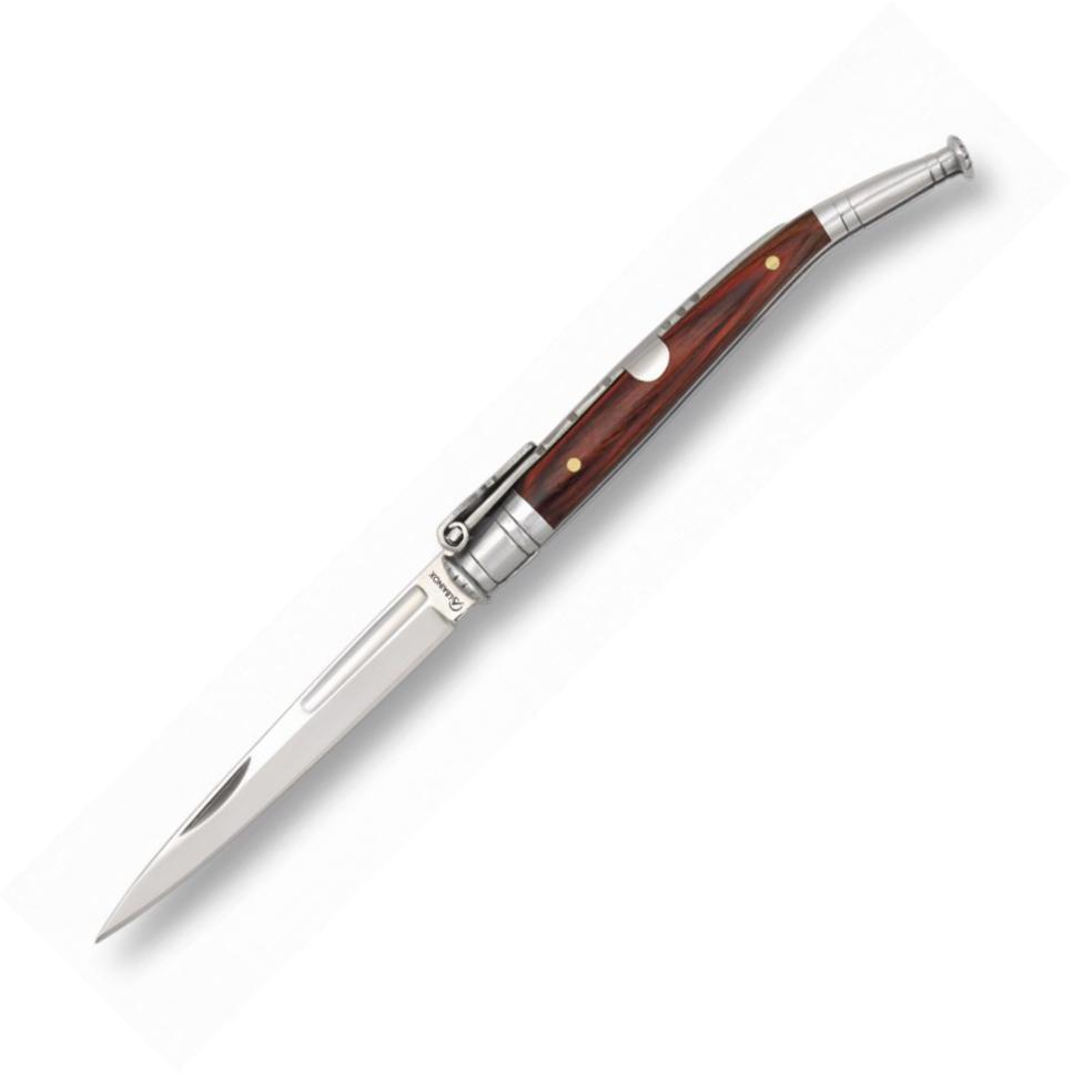 Albainox ESTILETE Nº 000 Klappmesser mit rotem Ausdauergriff, 5 cm langer Klinge und Aluminiumbacke