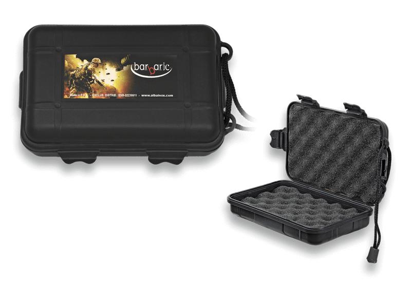 Coffret en ABS noir avec intérieur matelassé, dimensions 13,5 x 9...