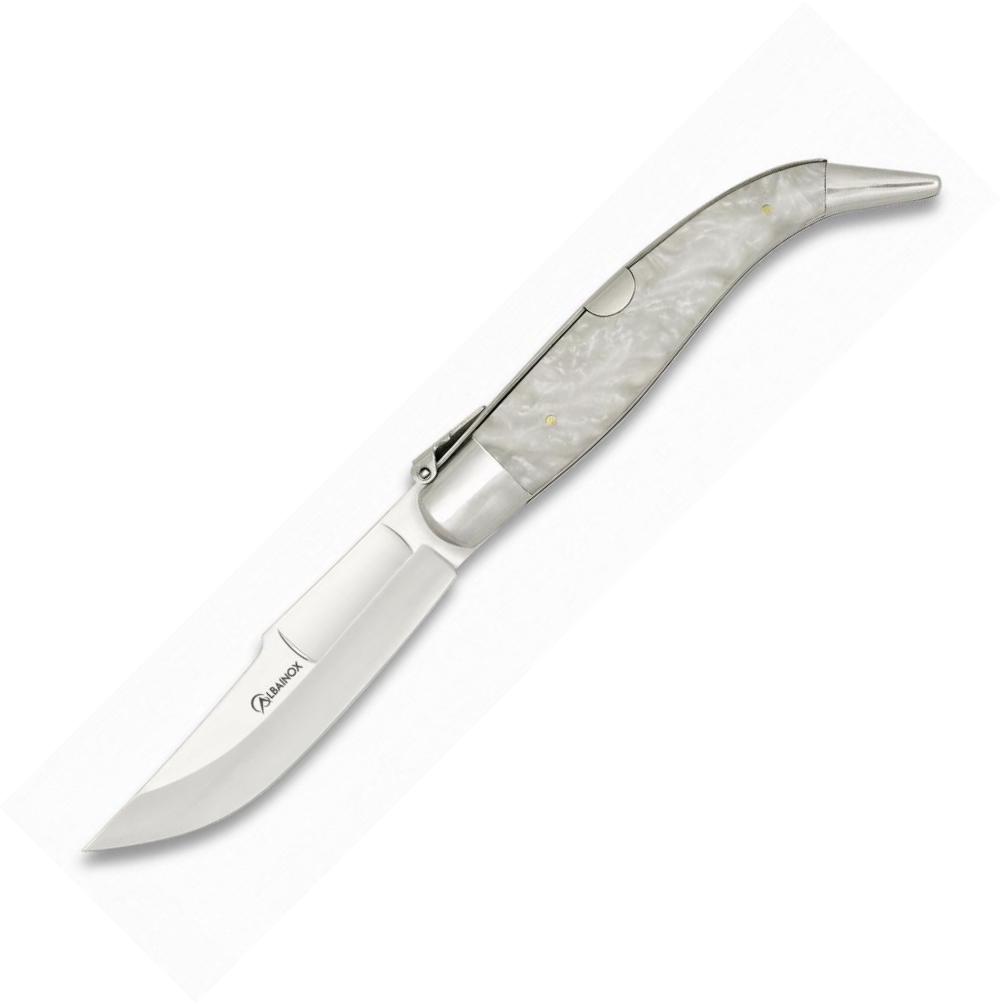 TEJA Nº2 Taschenmesser mit imitierter Perlmuttbeschalung, Box-Präsentation und 11-cm-Klinge