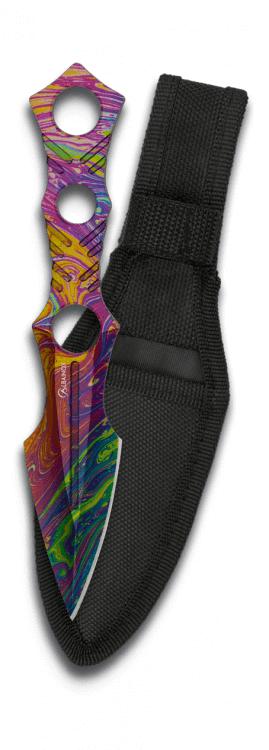 Faca de arremesso Albainox com gravura em cores 3D
