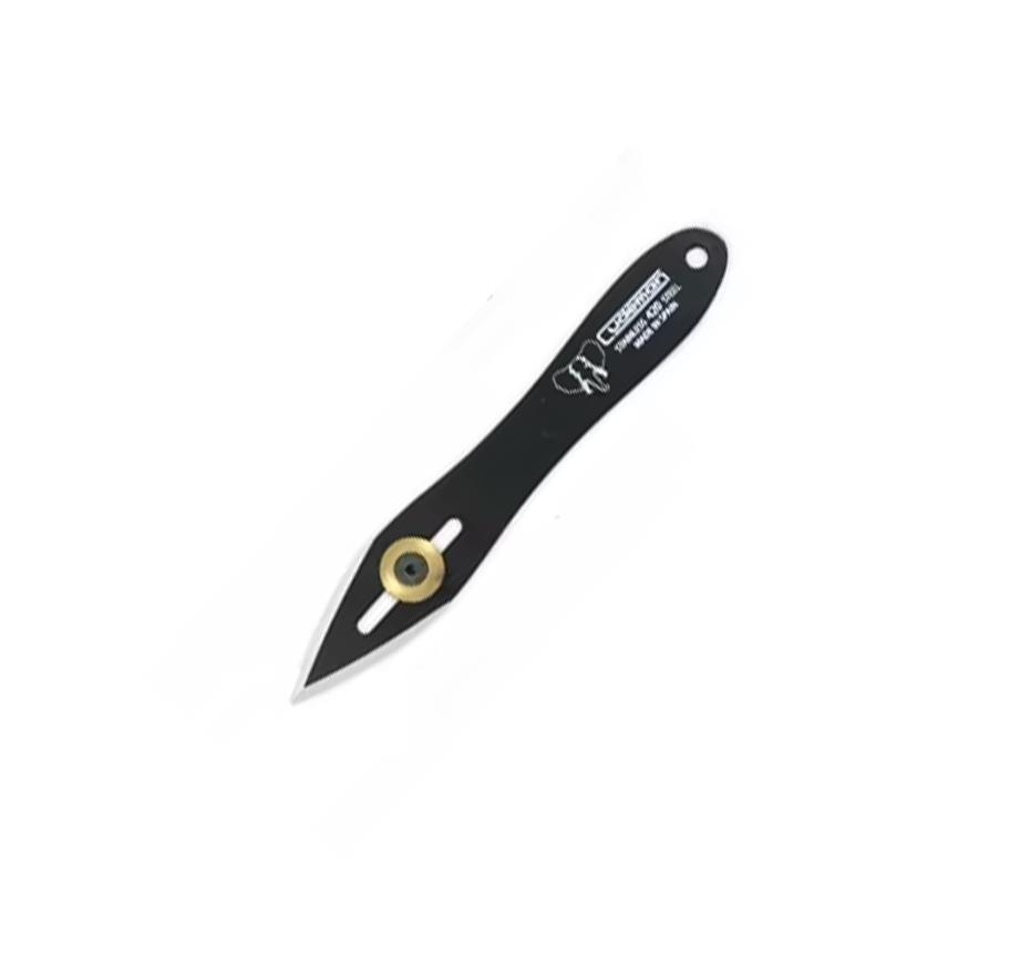 Faca de arremesso Cudeman cor preta. aço 420. 15 cm