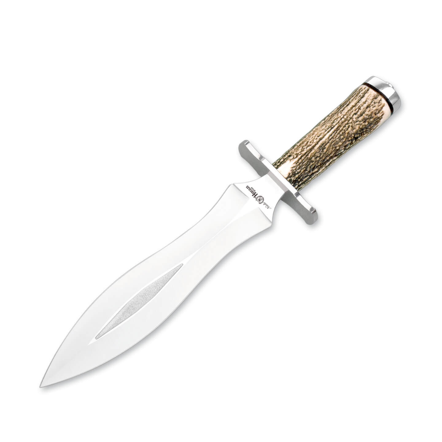 Cuchillo de remate Nieto Hércules con mango de asta de ciervo y h...