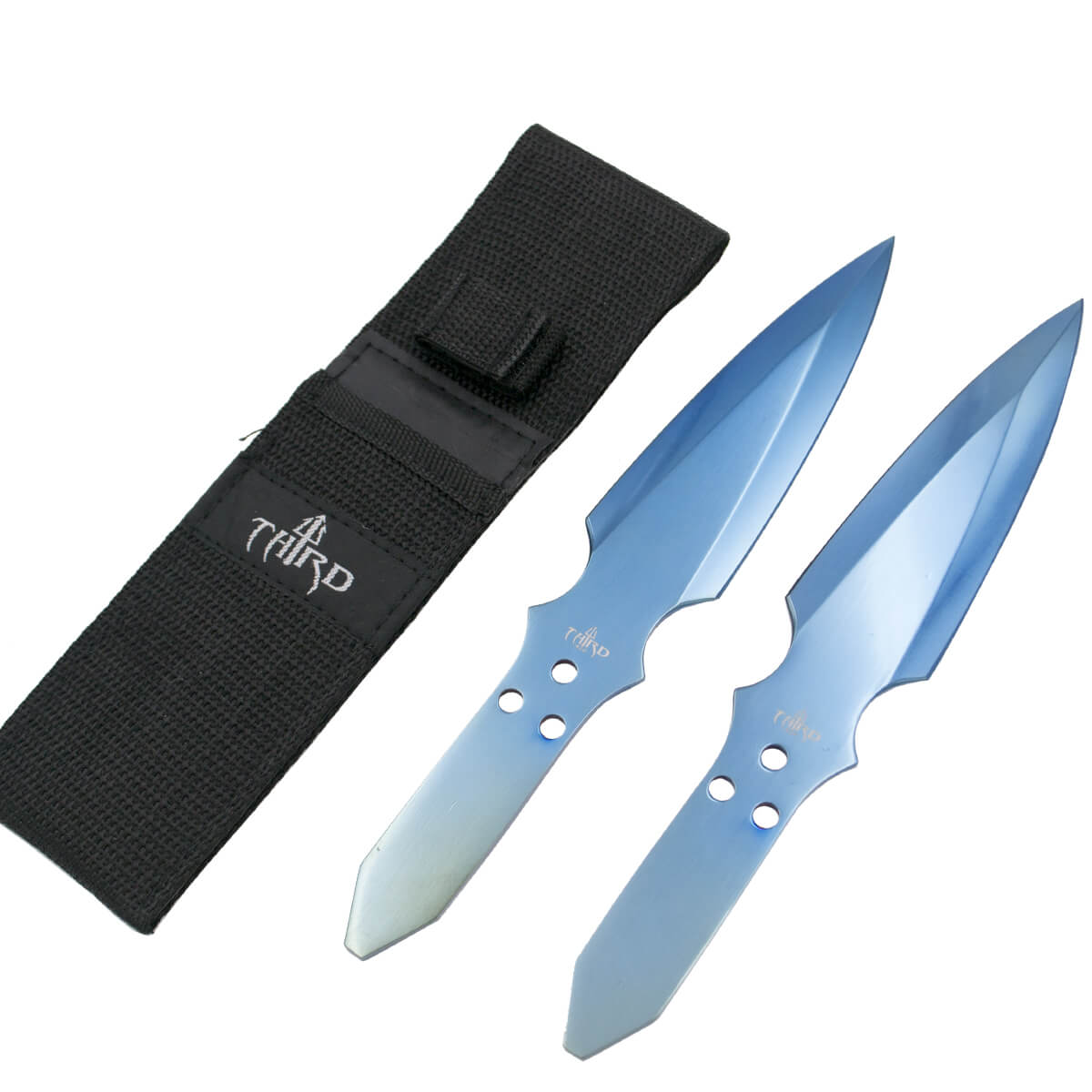 Conjunto de 2 facas de arremesso com lâmina revestida de titânio ...