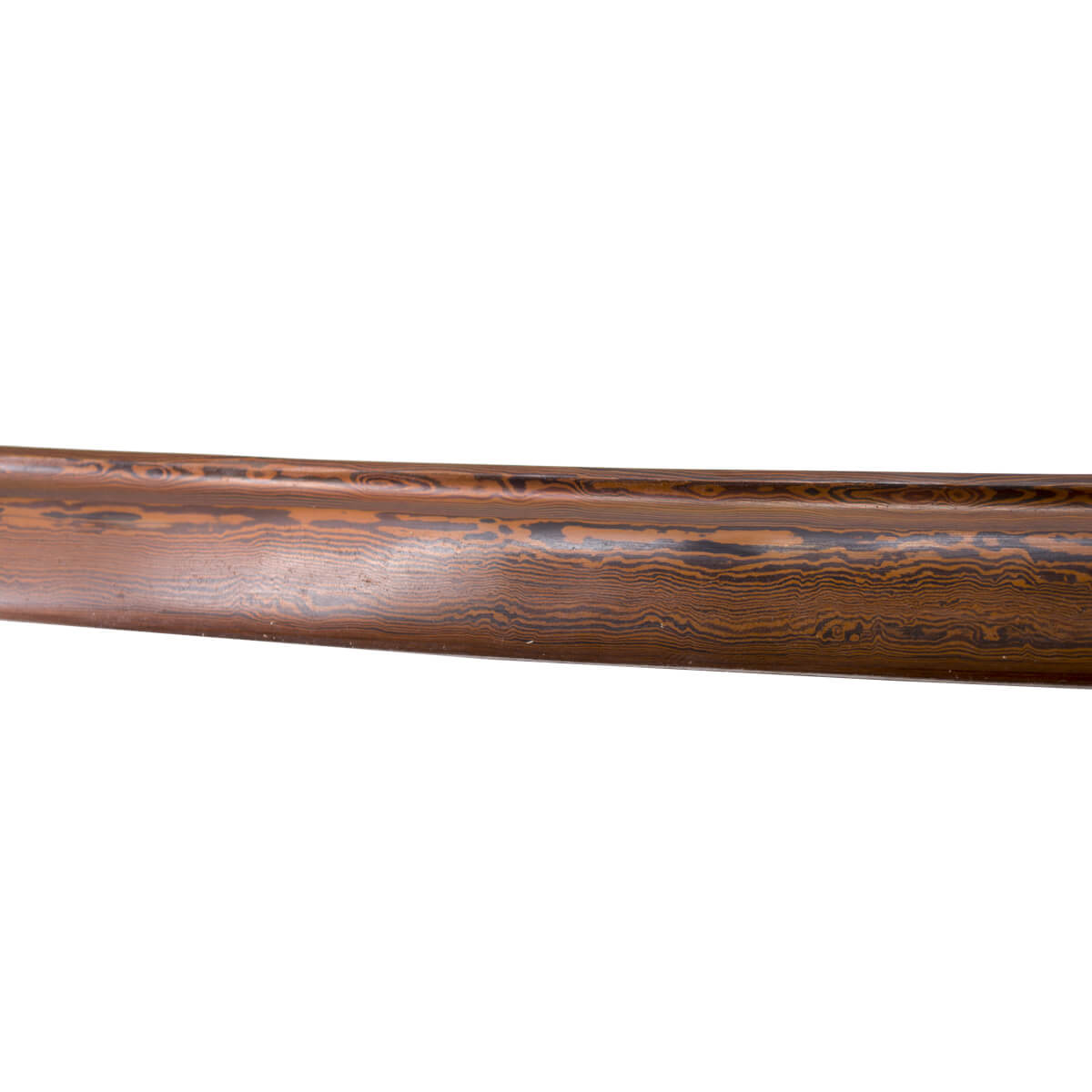 Katana funcional con hoja de acero carbono rojo y vaina negra
