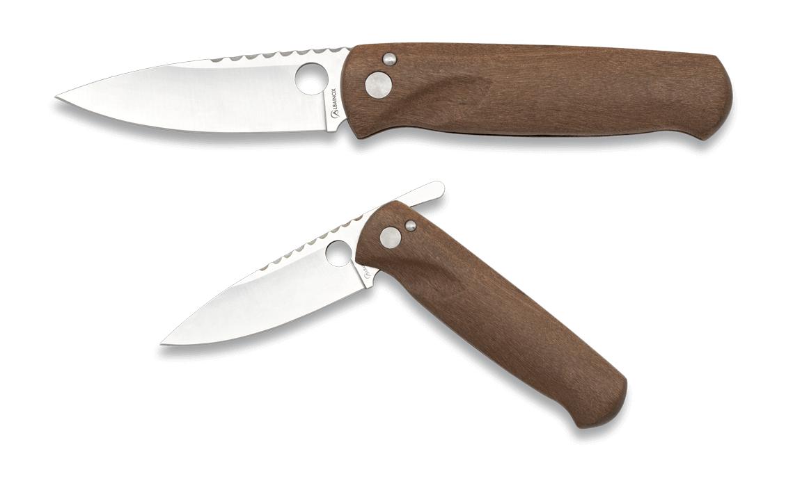 Navaja Albainox diseñada en España con cachas de madera natural y...