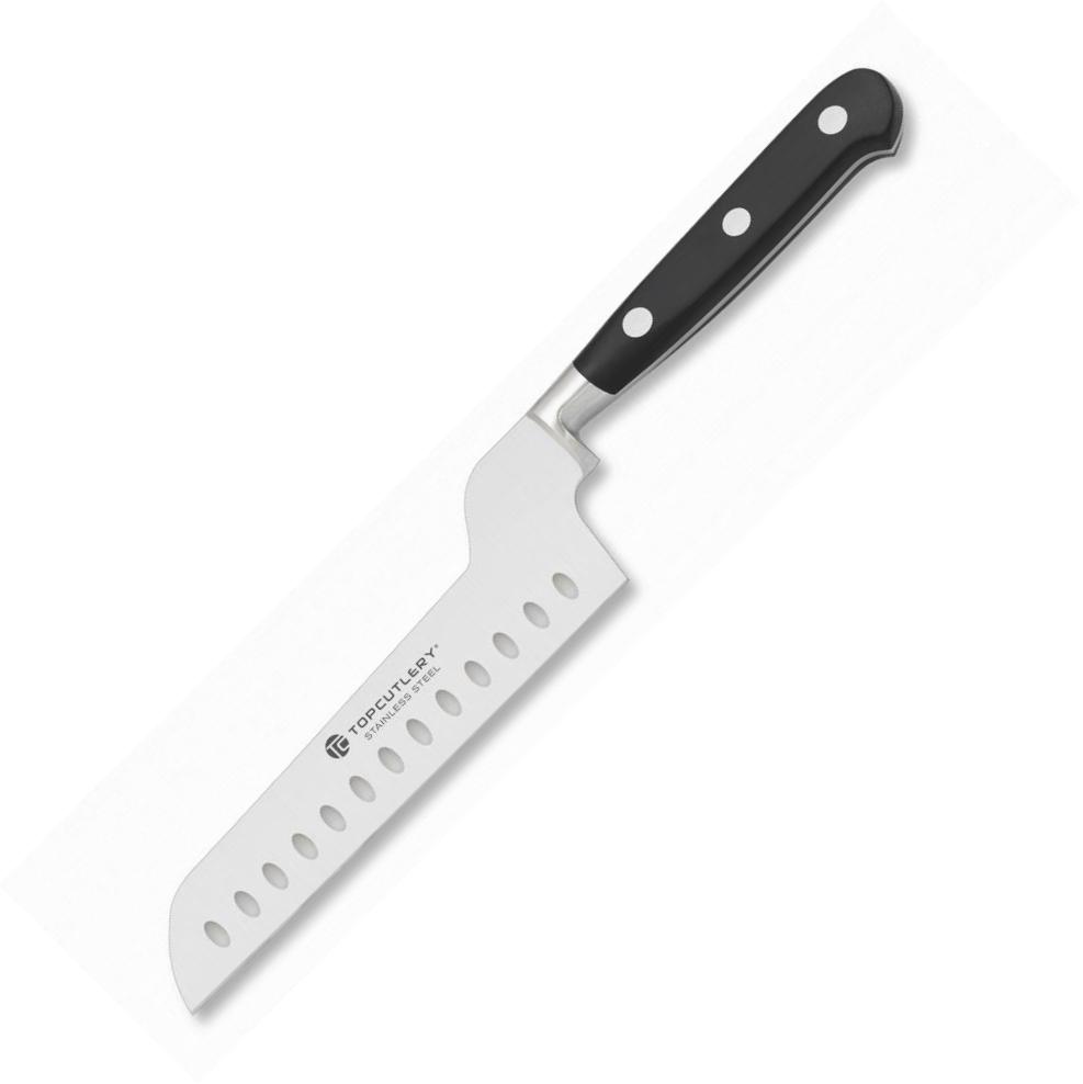 Couteau à fromage professionnel. Nid d'abeille des deux côtés de ...