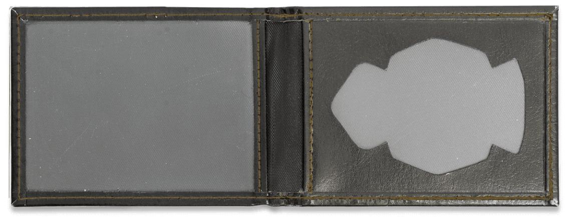 Portefeuille noir pour plaque d'immatriculation de la police nati...