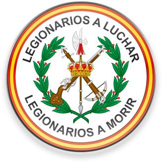 Aimant rond en verre Legionarios a luchar Legionarios a Morir