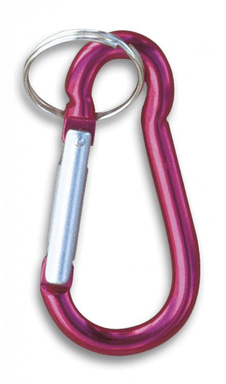 Assortment of 8 cm carabiners in a blister of 12 units