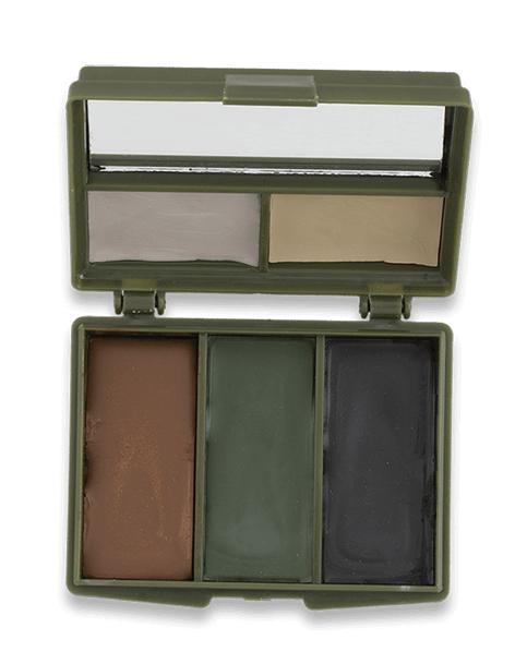 Peinture camouflage cinq couleurs avec miroir