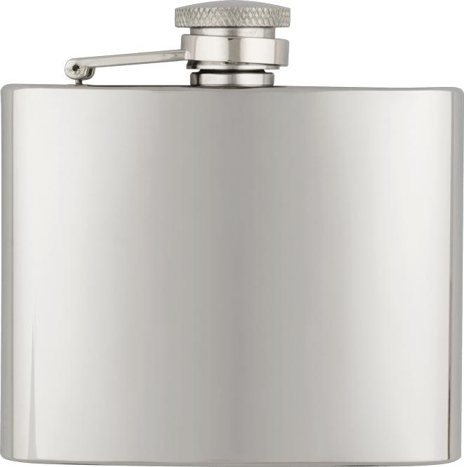 Petaca inoxidable de unos 100 centilitros de capacidad
