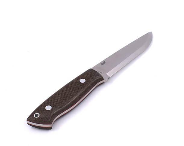 Couteau Brisa Trapper 115 scandi avec manche en micarta vert avec...