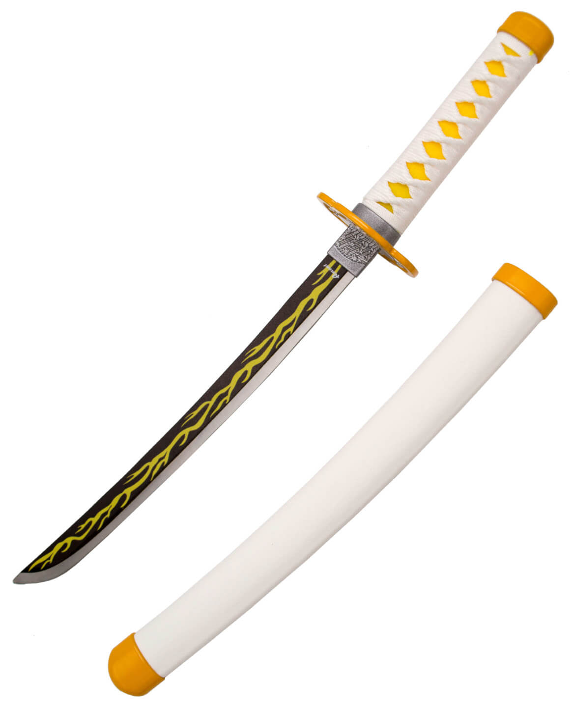 Mini Katana Agatsuma Zenitsu da série Demon Slayer com lâmina de ...