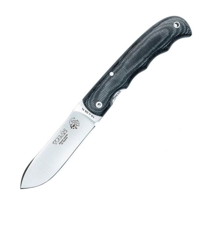 Coltello tascabile JV Tucan con manico in micarta nera