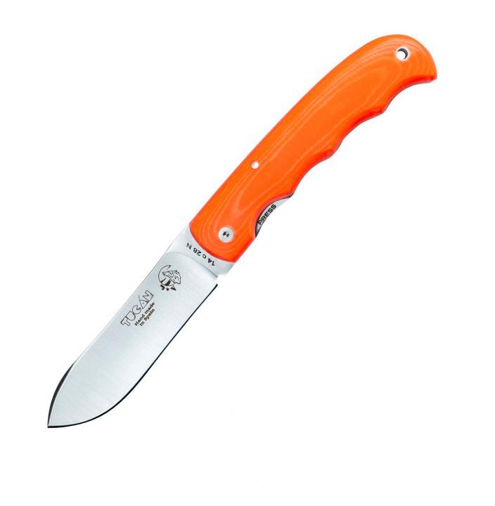 Coltello tascabile JV Tucan con manico in micarta arancione
