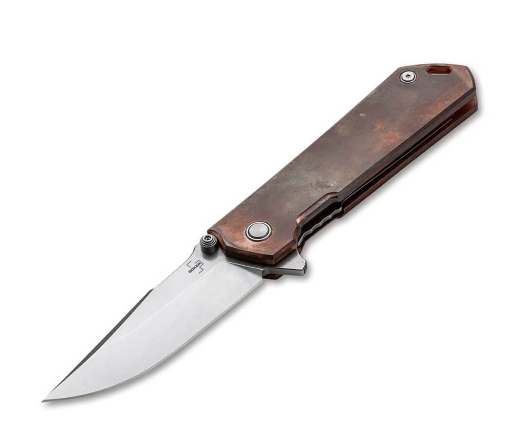 Boker Plus Kihon Assisted Copper navaja táctica con mango de cobr...