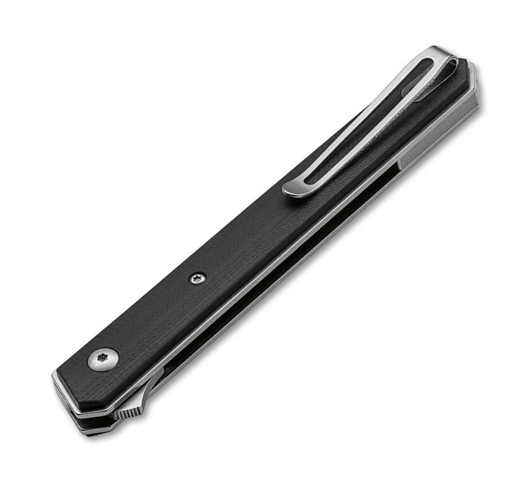 Boker Plus Kwaiken Air G10 una navaja táctica con hoja de acero VG-10 de 9 cm