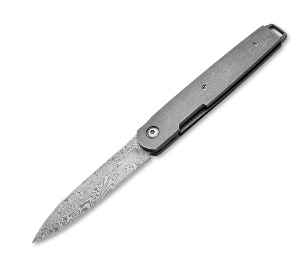 Boker Plus Kansei LRF Damast pocket knife with 8.6 cm blade