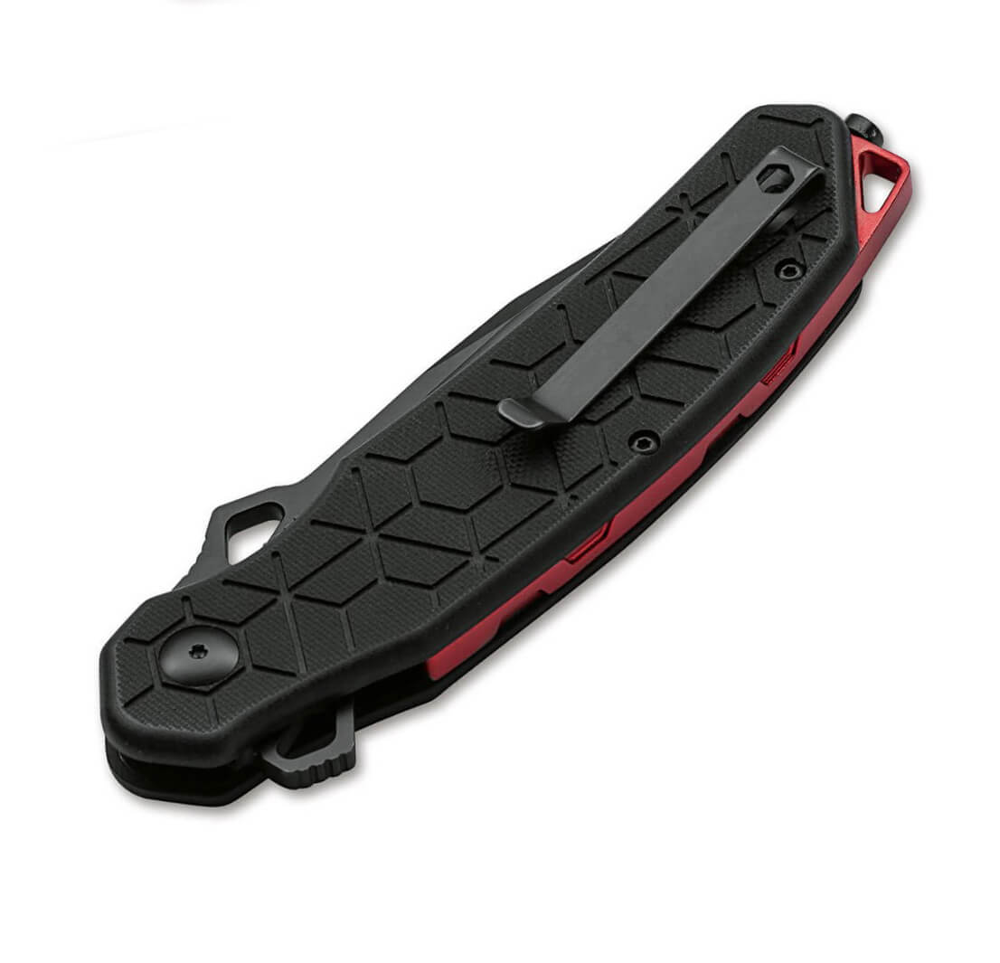 Böker Plus Yokai pocket knife with tanto type D2 steel blade and G10 scales