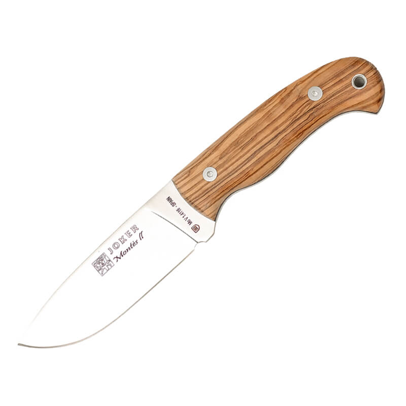 Joker Montés II hunting knife with olive wood handle and 11 cm blade