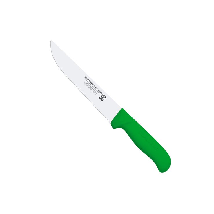 Faca de chef com lâmina de 25,5 cm e cabo de polipropileno verde ...