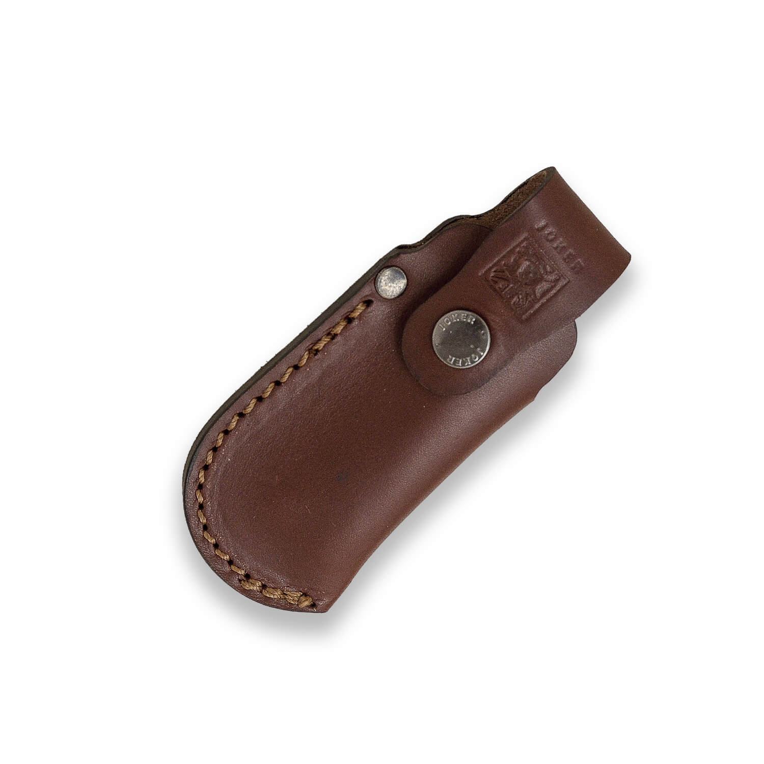 Joker FB13 brown folding knife leather sheath