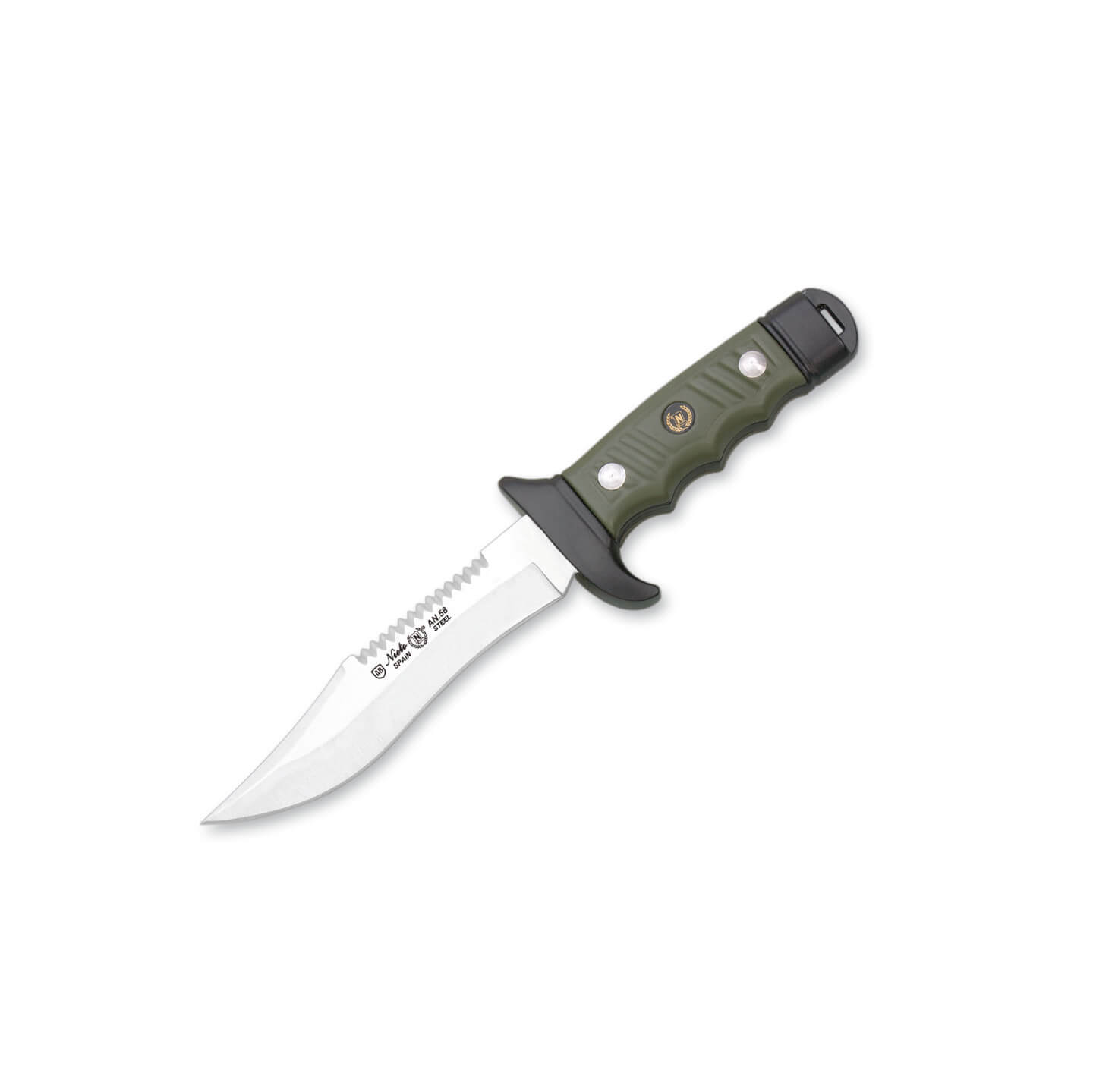 Cuchillo de caza Nieto Montaña con mango de zamak de pintura epox...