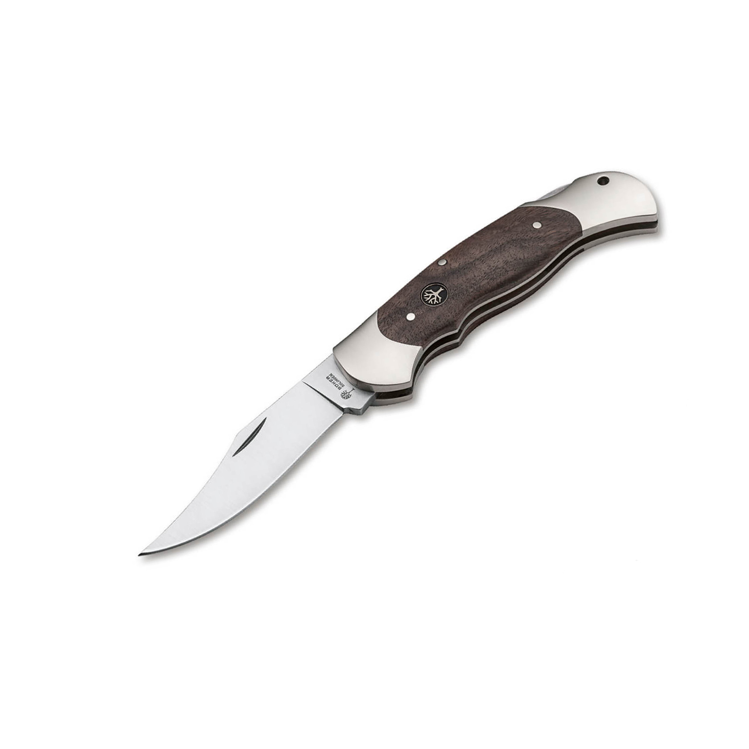Boker Optima Walnut Set pocket knife with steel blade 4034