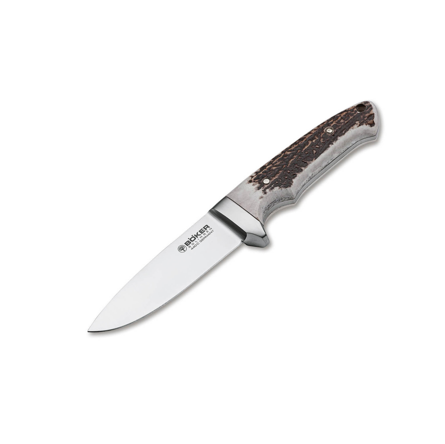 Boker Integral II Stag hunting knife with 440C steel blade