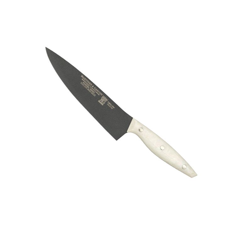 Cuchillo cocinero con hoja teflonada de 20 cm y mango de plástico...