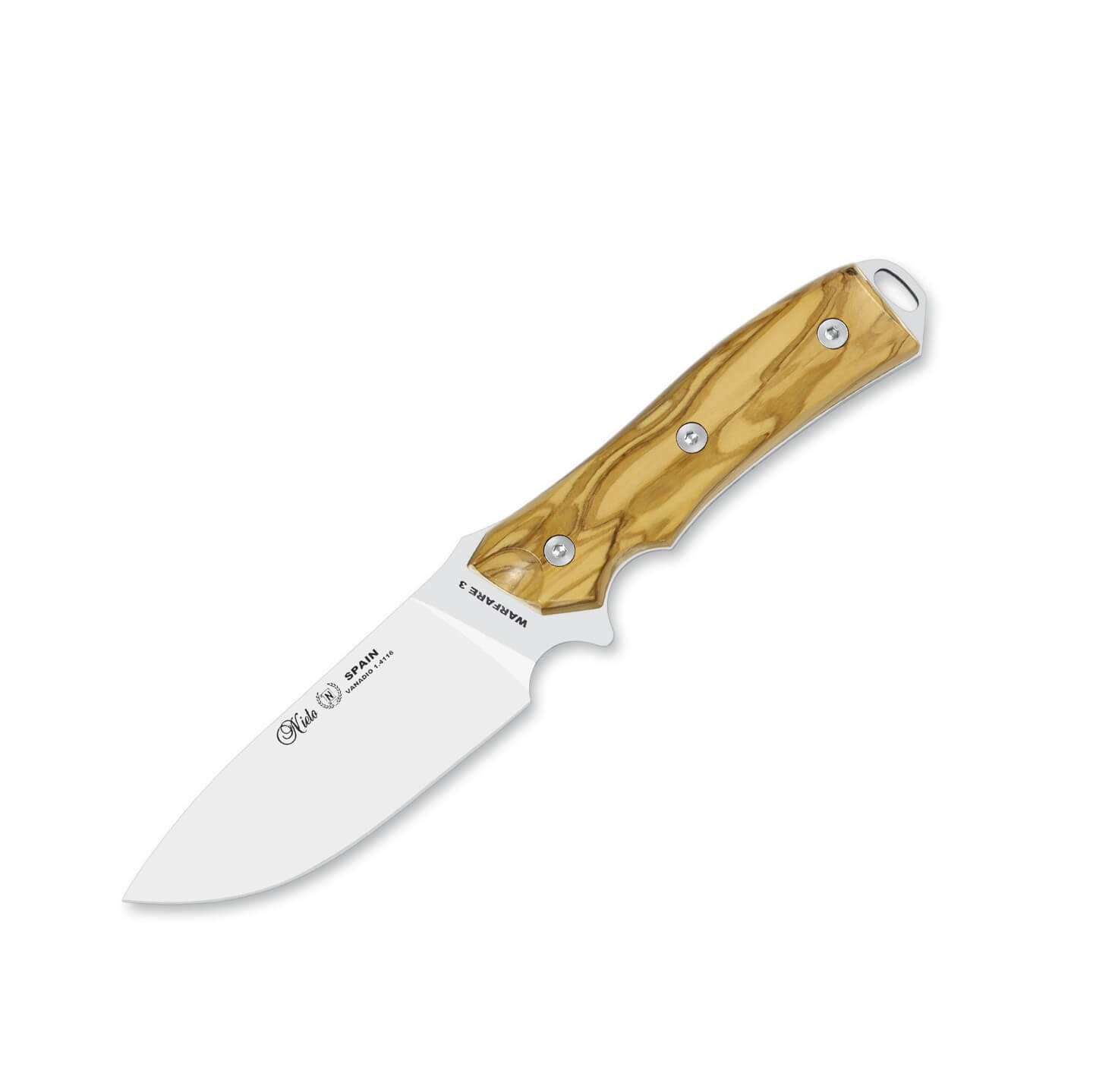 Cuchillo táctico Nieto Warfare 3 con mango de madera de olivo y h...