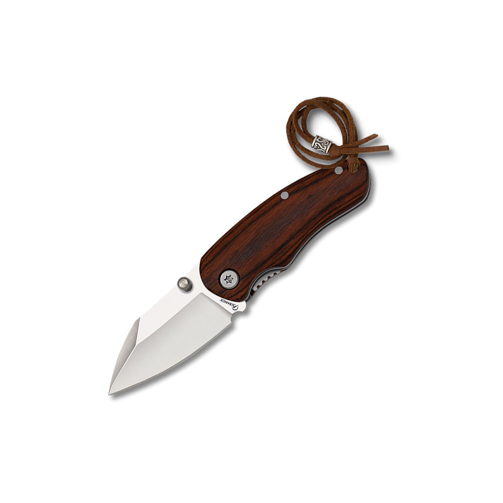Navaja de bolsillo con mango de estamina y hoja pequeña de 5.5 cm...
