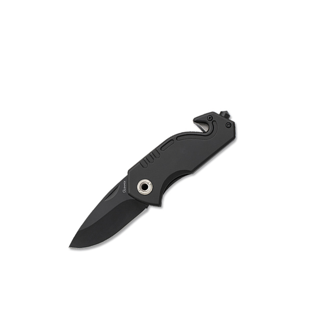 Navaja de bolsillo negra con hoja de 5.7 cm con corta cinturón y ...