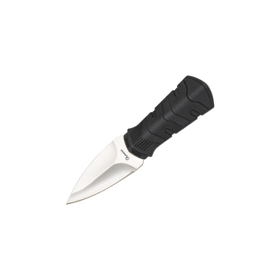 Halsmesser mit 6,3 cm langer, einschneidiger Edelstahlklinge
