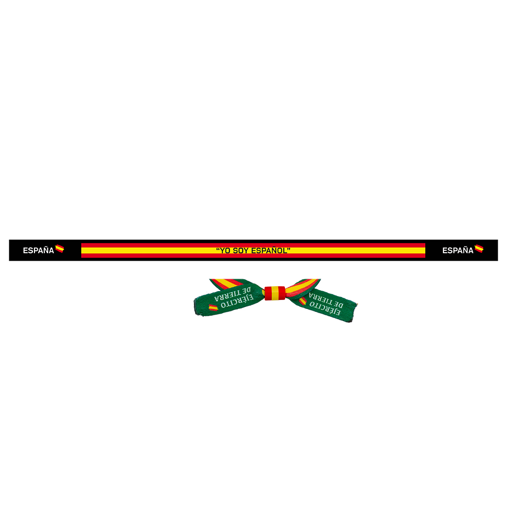 I am Spanish fabric bracelet